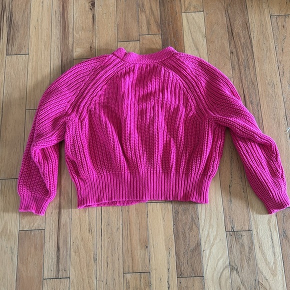 A New Day | Hot Pink Cardigan | Chunky Knit | Buttons | size L - Picture 4 of 4